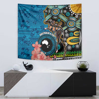 Fiji and Australia Kangaroos Tapestry Indigenous Aboriginal and Fijian Masi Tribal Tattoo LT03 - Polynesian Pride