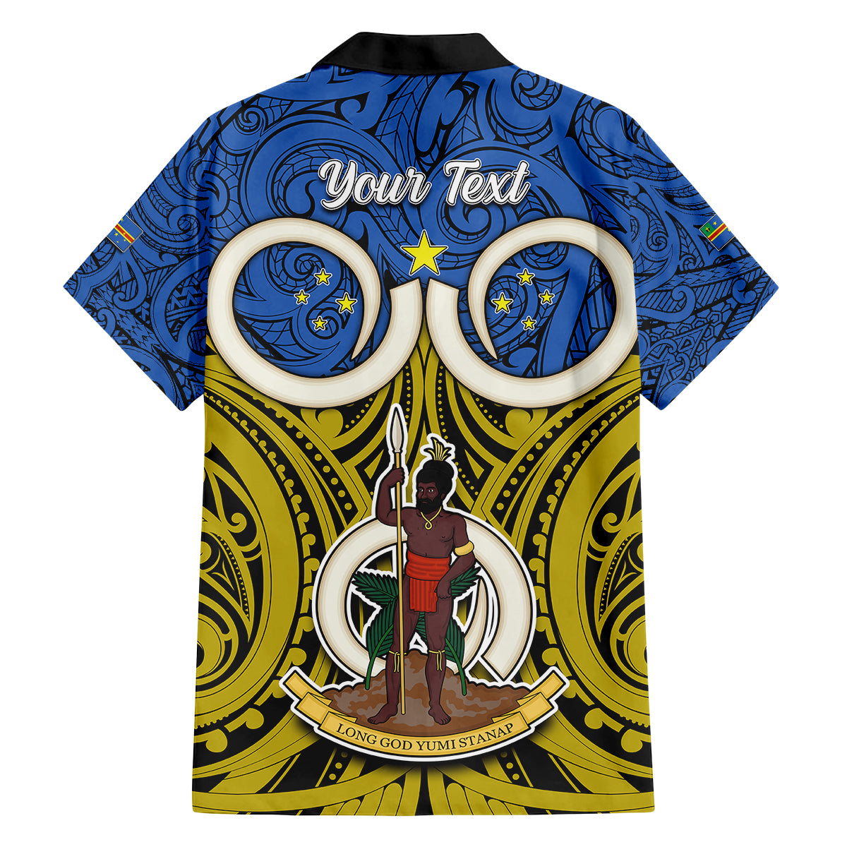 Personalised Vanuatu Tafea Province Family Matching Off Shoulder Maxi Dress and Hawaiian Shirt Pig Tusk Mix Maori Pattern and Namele Leaf LT03 - Polynesian Pride