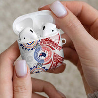 Tongan and Australian Culture Together AirPods Case Ngatu Art Tribal Aboriginal Tattoo Pattern LT03 - Polynesian Pride