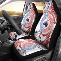 Tongan and Australian Culture Together Car Seat Cover Ngatu Art Tribal Aboriginal Tattoo Pattern LT03 - Polynesian Pride