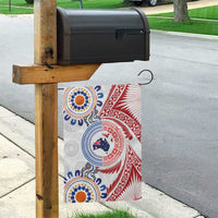 Tongan and Australian Culture Together Garden Flag Ngatu Art Tribal Aboriginal Tattoo Pattern LT03 - Polynesian Pride