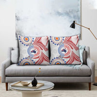 Tongan and Australian Culture Together Pillow Cover Ngatu Art Tribal Aboriginal Tattoo Pattern LT03 - Polynesian Pride