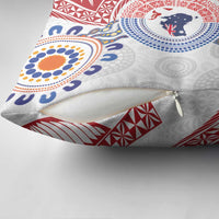 Tongan and Australian Culture Together Pillow Cover Ngatu Art Tribal Aboriginal Tattoo Pattern LT03 - Polynesian Pride