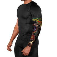 Papua New Guinea and Australia Together Arm Sleeves Bird of Paradise and Kangaroo Melanesian Aboriginal Motifs LT03 - Polynesian Pride