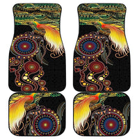 Papua New Guinea and Australia Together Car Mats Bird of Paradise and Kangaroo Melanesian Aboriginal Motifs LT03 - Polynesian Pride