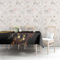 Papua New Guinea and Australia Together Tablecloth Bird of Paradise and Kangaroo Melanesian Aboriginal Motifs LT03 - Polynesian Pride