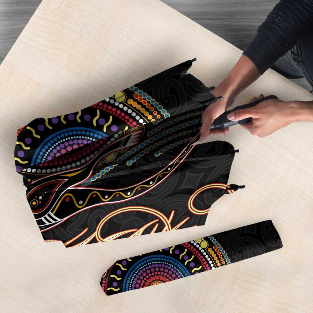 Papua New Guinea and Australia Together Umbrella Bird of Paradise and Kangaroo Melanesian Aboriginal Motifs LT03 - Polynesian Pride