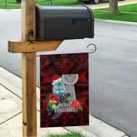 Guam Christmas Garden Flag Santa Gift Latte Stone and Sea Turle Mix Hibiscus Chamorro Red Style LT03 - Polynesian Pride