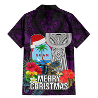 Guam Christmas Family Matching Mermaid Dress and Hawaiian Shirt Santa Gift Latte Stone and Sea Turle Mix Hibiscus Chamorro Pink Style LT03 - Polynesian Pride