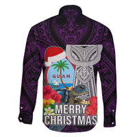Guam Christmas Family Matching Puletasi Dress and Hawaiian Shirt Santa Gift Latte Stone and Sea Turle Mix Hibiscus Chamorro Pink Style LT03 - Polynesian Pride