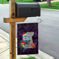 Guam Christmas Garden Flag Santa Gift Latte Stone and Sea Turle Mix Hibiscus Chamorro Pink Style LT03 - Polynesian Pride