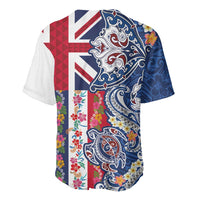 Hawaiian Manta Ray and Turtle Tribal Tattoo Baseball Jersey With Hawaii Flag and Flowers