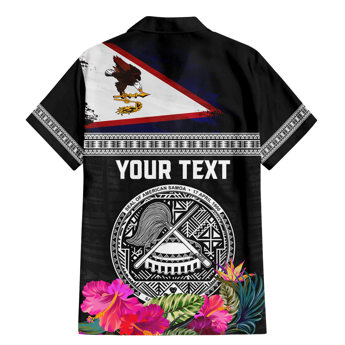 Personalized American Samoa Flag Day Family Matching Mermaid Dress and Hawaiian Shirt Tanoa and Fue mix Hibiscus Flower Polynesian Pattern LT03 - Polynesian Pride