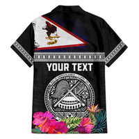 Personalized American Samoa Flag Day Family Matching Puletasi and Hawaiian Shirt Tanoa and Fue mix Hibiscus Flower Polynesian Pattern LT03 - Polynesian Pride