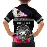 Personalized American Samoa Flag Day Family Matching Summer Maxi Dress and Hawaiian Shirt Tanoa and Fue mix Hibiscus Flower Polynesian Pattern LT03 - Polynesian Pride