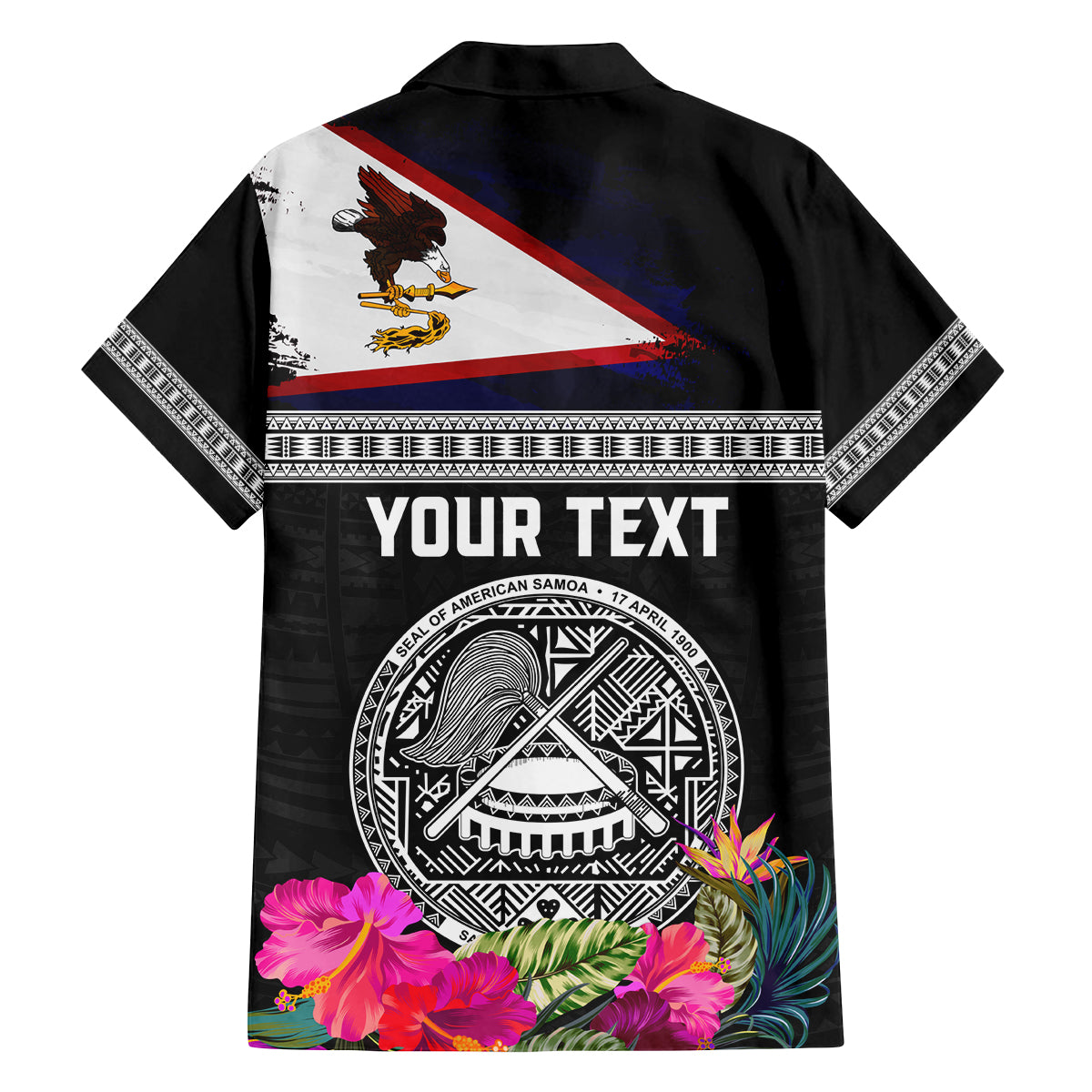 Personalized American Samoa Flag Day Family Matching Tank Maxi Dress and Hawaiian Shirt Tanoa and Fue mix Hibiscus Flower Polynesian Pattern LT03 - Polynesian Pride