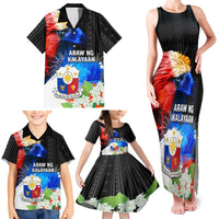Philippines Independence Day Family Matching Tank Maxi Dress and Hawaiian Shirt Philippines Eagle and Sampaguita Jasmine Yakan Tribal LT03 - Polynesian Pride