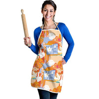 Hawaiian and Japanese Culture Together Apron Palaka Japanese Art and Tropical Motif Tribal Patchwork LT03 - Polynesian Pride