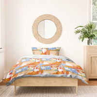 Hawaiian and Japanese Culture Together Bedding Set Palaka Japanese Art and Tropical Motif Tribal Patchwork LT03 - Polynesian Pride