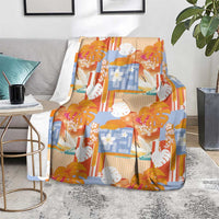 Hawaiian and Japanese Culture Together Blanket Palaka Japanese Art and Tropical Motif Tribal Patchwork LT03 - Polynesian Pride
