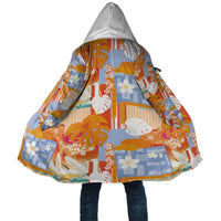 Hawaiian and Japanese Culture Together Cloak Palaka Japanese Art and Tropical Motif Tribal Patchwork LT03 Unisex Multicolor - Polynesian Pride