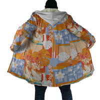 Hawaiian and Japanese Culture Together Cloak Palaka Japanese Art and Tropical Motif Tribal Patchwork LT03 - Polynesian Pride