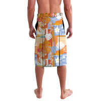 Hawaiian and Japanese Culture Together Lavalava Palaka Japanese Art and Tropical Motif Tribal Patchwork LT03 - Polynesian Pride