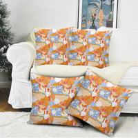 Hawaiian and Japanese Culture Together Pillow Cover Palaka Japanese Art and Tropical Motif Tribal Patchwork LT03 - Polynesian Pride