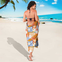 Hawaiian and Japanese Culture Together Sarong Palaka Japanese Art and Tropical Motif Tribal Patchwork LT03 - Polynesian Pride