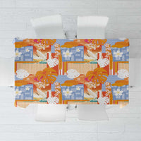 Hawaiian and Japanese Culture Together Tablecloth Palaka Japanese Art and Tropical Motif Tribal Patchwork LT03 Multicolor - Polynesian Pride