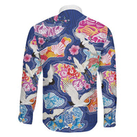 Hawaiian and Japanese Culture Together Family Matching Short Sleeve Bodycon Dress and Hawaiian Shirt Hawaiian Archipelago Shape Sea Animals LT03 - Polynesian Pride