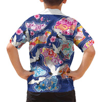 Hawaiian and Japanese Culture Together Hawaiian Shirt Hawaiian Archipelago Shape Sea Animals LT03 - Polynesian Pride