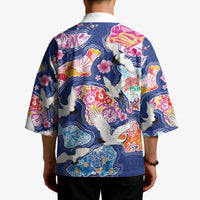 Hawaiian and Japanese Culture Together Kimono Hawaiian Archipelago Shape Sea Animals