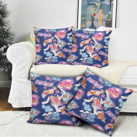 Hawaiian and Japanese Culture Together Pillow Cover Hawaiian Archipelago Shape Sea Animals LT03 - Polynesian Pride