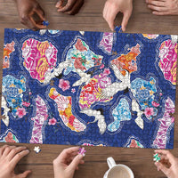 Hawaiian and Japanese Culture Together Puzzle Hawaiian Archipelago Shape Sea Animals