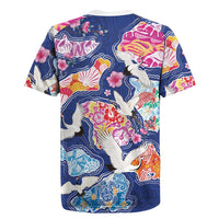 Hawaiian and Japanese Culture Together Rugby Jersey Hawaiian Archipelago Shape Sea Animals LT03 - Polynesian Pride