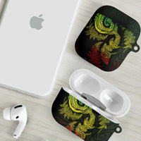 New Zealand Sea Animals with Maori Tribal Tattoo AirPods Case Shark Manta Ray with Silver Fern Reggae LT03 - Polynesian Pride