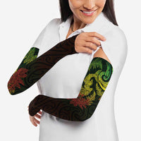 New Zealand Sea Animals with Maori Tribal Tattoo Arm Sleeves Shark Manta Ray with Silver Fern Reggae LT03 - Polynesian Pride