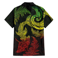 New Zealand Sea Animals with Maori Tribal Tattoo Family Matching Mermaid Dress and Hawaiian Shirt Shark Manta Ray with Silver Fern Reggae LT03 - Polynesian Pride