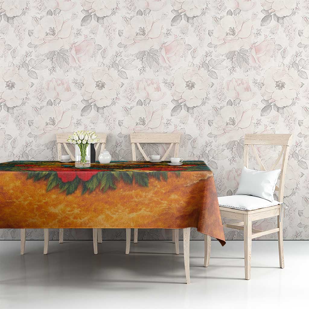 Hawaiian Turtles on Beach Tablecloth with Pineapple Tropical Plant and Lei LT03 - Polynesian Pride