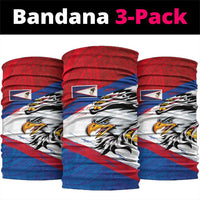 American Samoa Flag Day Neck Gaiter Polynesian Art Geometric with Flag Brush Style