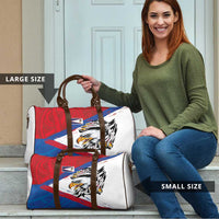 American Samoa Flag Day Travel Bag Polynesian Art Geometric with Flag Brush Style LT03 - Polynesian Pride