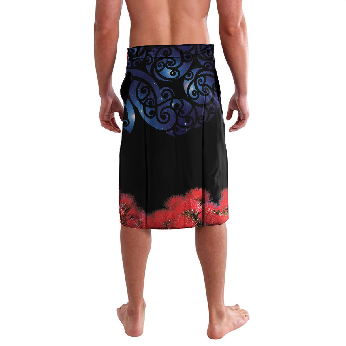 New Zealand Maori Matariki Lavalava Hongi Tui Bird Pohutukawa and Polynesia Tribal LT03 - Polynesian Pride