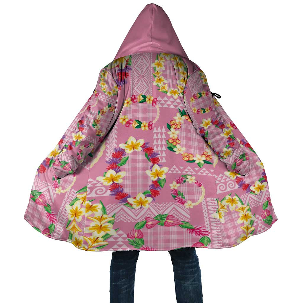 Hawaiian Leis Cloak Kakau Tattoos and Palaka Pastel Pink Color