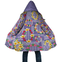 Hawaiian Leis Cloak Kakau Tattoos and Palaka Pastel Purple Color