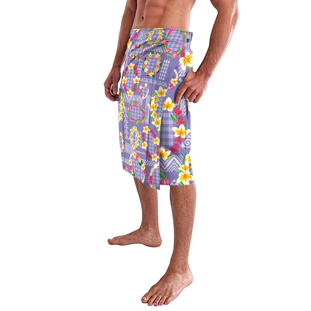 Hawaiian Leis Lavalava Kakau Tattoos and Palaka Pastel Purple Color