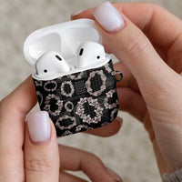 Hawaiian Leis AirPods Case Kakau Tattoos and Palaka Pastel Grayscale