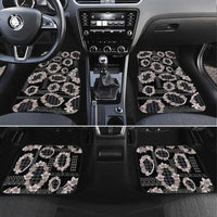 Hawaiian Leis Car Mats Kakau Tattoos and Palaka Pastel Grayscale