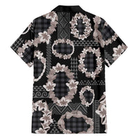 Hawaiian Leis Family Matching Tank Maxi Dress and Hawaiian Shirt Kakau Tattoos and Palaka Pastel Grayscale LT03 - Polynesian Pride
