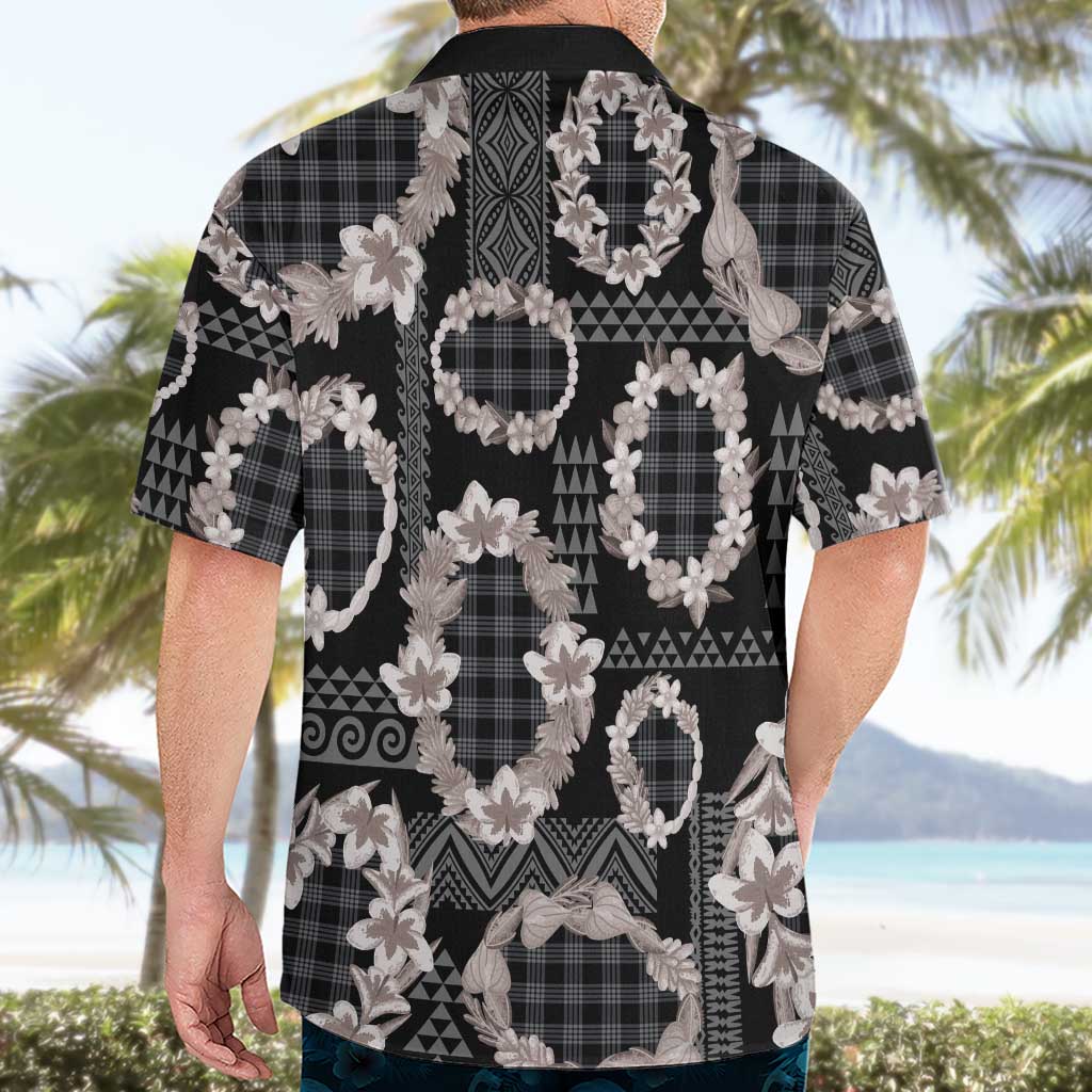 Hawaiian Leis Hawaiian Shirt Kakau Tattoos and Palaka Pastel Grayscale
